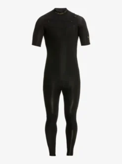Quiksilver Mens 2/2mm Everyday Sessions Short Sleeve Chest Zip Springsuit -Sunny Fit Wear eqyw303021 quiksilverv kvj0 frt1