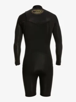 Quiksilver Mens 2/2mm Everyday Sessions Long Sleeve Chest Zip Springsuit -Sunny Fit Wear eqyw403019 quiksilverv kvj0 bck1