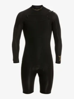 Quiksilver Mens 2/2mm Everyday Sessions Long Sleeve Chest Zip Springsuit -Sunny Fit Wear eqyw403019 quiksilverv kvj0 frt1