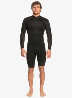 Quiksilver Mens 2/2mm Prologue Long Sleeve Back Zip Springsuit -Sunny Fit Wear eqyw403020 quiksilverw kvd0 bck4