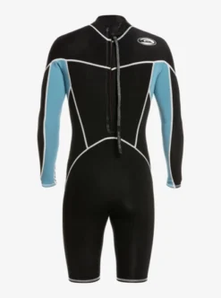 Quiksilver Mens 2/2mm Saturn Capsule Saturn Back-Zip Springsuit -Sunny Fit Wear eqyw403021 quiksilverv blm0 bck1