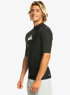 Quiksilver Mens Heater Short Sleeve Rash Vest -Sunny Fit Wear eqywr03232 quiksilverw kvj0 frt2