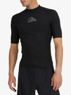 Quiksilver Mens Heater Short Sleeve Rash Vest -Sunny Fit Wear eqywr03232 quiksilverw kvj0 frt3