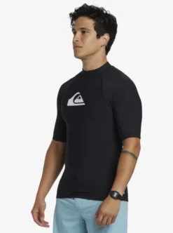 Quiksilver Mens Heater Short Sleeve Rash Vest -Sunny Fit Wear eqywr03232 quiksilverw kvj0 sd1
