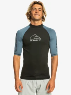 Quiksilver Mens On Tour Short Sleeve Rashguard -Sunny Fit Wear eqywr03298 quiksilverw byg0 frt1