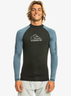 Quiksilver Mens On Tour Apac Long Sleeve UPF 50 Rash Vest -Sunny Fit Wear eqywr03299 quiksilverw byg0 frt1