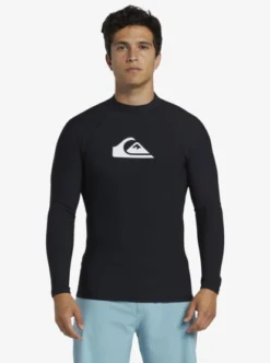 Quiksilver Mens Heater Long Sleeve UPF 50 Rashguard -Sunny Fit Wear eqywr03308 quiksilverw kvj0 frt1
