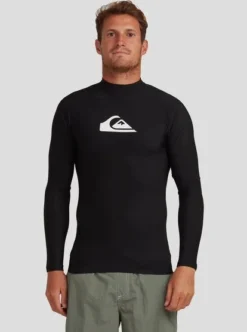 Quiksilver Mens Heater Long Sleeve UPF 50 Rashguard -Sunny Fit Wear eqywr03308 quiksilverw kvj0 frt2