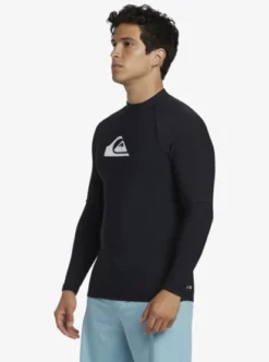 Quiksilver Mens Heater Long Sleeve UPF 50 Rashguard -Sunny Fit Wear eqywr03308 quiksilverw kvj0 sd1