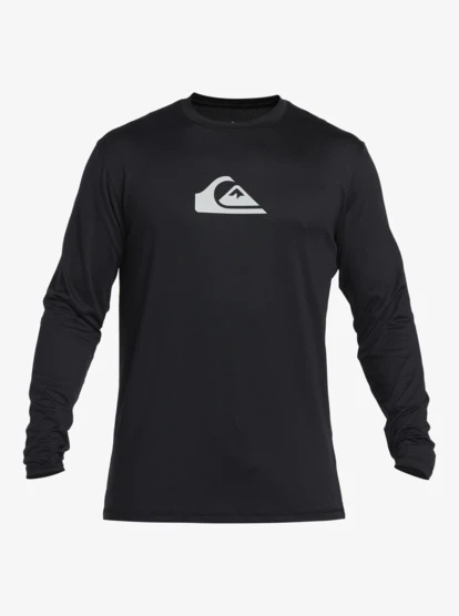 Quiksilver Mens Solid Streak Long Sleeve UPF 50 Surf T-Shirt 1 Quiksilver Mens Solid Streak Long Sleeve UPF 50 Surf T-Shirt