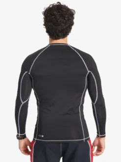 Quiksilver Mens Saturn Protection Long Sleeve UPF 50 Rash Vest -Sunny Fit Wear eqywr03398 quiksilverw kvd0 bck1