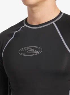 Quiksilver Mens Saturn Protection Long Sleeve UPF 50 Rash Vest -Sunny Fit Wear eqywr03398 quiksilverw kvd0 frt3