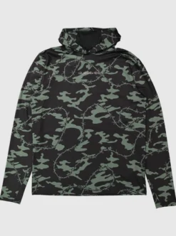 Quiksilver Mens Mikey Hooded Long Sleeve UPF 50 Surf T-Shirt