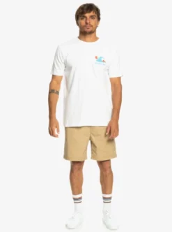 Quiksilver Mens Taxer Elasticated Shorts 13 Quiksilver Mens Taxer Elasticated Shorts -Sunny Fit Wear eqyws03827 quiksilverw ckk0 frt9