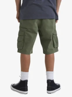 Quiksilver Mens Crucial Battle Cargo Shorts 15 Quiksilver Mens Crucial Battle Cargo Shorts -Sunny Fit Wear eqyws03848 quiksilverw gph0 bck1
