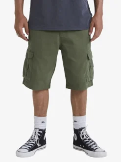 Quiksilver Mens Crucial Battle Cargo Shorts 12 Quiksilver Mens Crucial Battle Cargo Shorts -Sunny Fit Wear eqyws03848 quiksilverw gph0 frt1