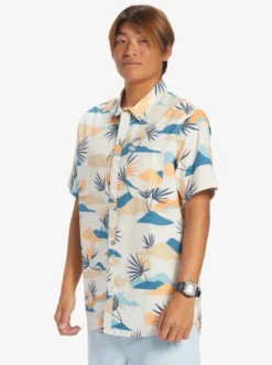 Quiksilver Mens Slow Dazed Short Sleeve Shirt -Sunny Fit Wear eqywt04491 quiksilverw wdw6 frt2