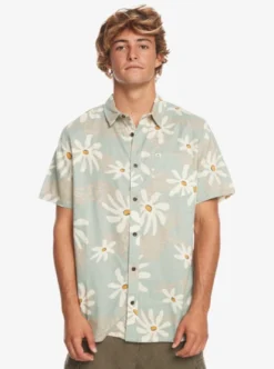 Quiksilver Mens Trippy Floral Short Sleeve Shirt