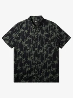 Quiksilver Mens Painted Palm Short Sleeve Shirt
