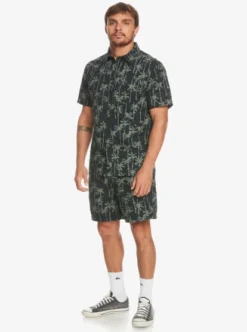 Quiksilver Mens Painted Palm Short Sleeve Shirt -Sunny Fit Wear eqywt04505 quiksilverw kvj6 frt9