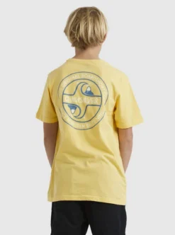 Quiksilver Boys 8-17Circle Back T-Shirt For Boys 8-16 -Sunny Fit Wear uqbzt03347 quiksilverw yfl0 bck1