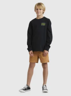 Quiksilver Boys 8-16 Taking RootsLong Sleeve T-Shirt -Sunny Fit Wear uqbzt03355 quiksilverw kvj0 frt9