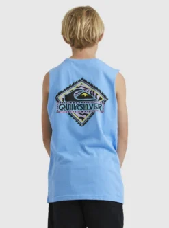 Quiksilver Boys 8-16 Rising WaterMuscle T-Shirt -Sunny Fit Wear uqbzt03357 quiksilverw bjt0 bck1