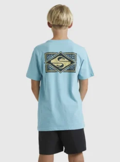 Quiksilver Boys 8-16 Back Flash T-Shirt -Sunny Fit Wear uqbzt03366 quiksilverw bjg0 bck1