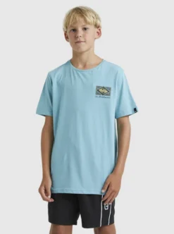 Quiksilver Boys 8-16 Back Flash T-Shirt -Sunny Fit Wear uqbzt03366 quiksilverw bjg0 frt1