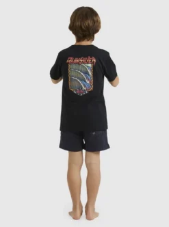 Quiksilver Boys 2-7 Retro Wave T-Shirt -Sunny Fit Wear uqkzt03363 quiksilverw kvj0 bck1