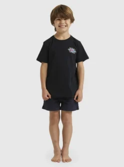 Quiksilver Boys 2-7 Retro Wave T-Shirt -Sunny Fit Wear uqkzt03363 quiksilverw kvj0 frt1