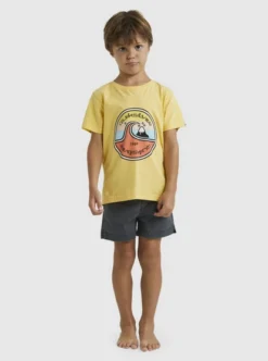 Quiksilver Boys 2-7 In The Groove T-Shirt -Sunny Fit Wear uqkzt03376 quiksilverw yfl0 frt1