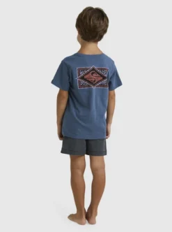 Quiksilver Boys 2-7 Back Flash T-Shirt -Sunny Fit Wear uqkzt03377 quiksilverw byg0 bck1