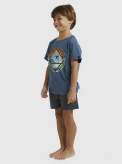 Quiksilver Boys 2-7 Tube Time T-Shirt -Sunny Fit Wear uqkzt03381 quiksilverw byg0 sd1
