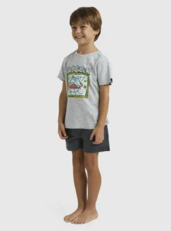 Quiksilver Boys 2-7 Surf The Earth T-Shirt -Sunny Fit Wear uqkzt03382 quiksilverw sgrh sd1