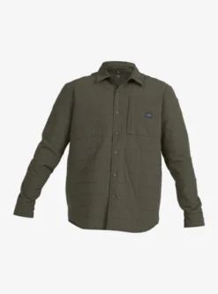 Quiksilver Mens Waterman Artic Bait Long Sleeve Quilted Overshirt -Sunny Fit Wear uqmwt03014 quiksilverv cre0 frt1