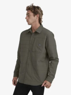 Quiksilver Mens Waterman Artic Bait Long Sleeve Quilted Overshirt -Sunny Fit Wear uqmwt03014 quiksilverw cre0 sd1