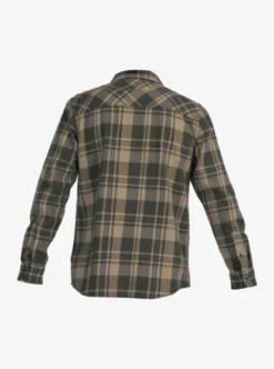 Quiksilver Mens Waterman Scribe Plaid Long Sleeve Shirt -Sunny Fit Wear uqmwt03019 quiksilverv cre1 bck1