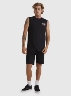 Quiksilver Mens Outer Island Sleeveless Muscle T-Shirt -Sunny Fit Wear uqmzt03245 quiksilverw kvj0 frt9