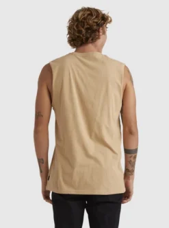 Quiksilver Mens Clear Lines Sleeveless Muscle T-Shirt -Sunny Fit Wear uqmzt03246 quiksilverw cjz0 bck1