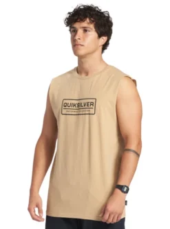Quiksilver Mens Clear Lines Sleeveless Muscle T-Shirt -Sunny Fit Wear uqmzt03246 quiksilverw cjz0 frt2