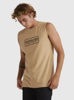 Quiksilver Mens Clear Lines Sleeveless Muscle T-Shirt -Sunny Fit Wear uqmzt03246 quiksilverw cjz0 sd1