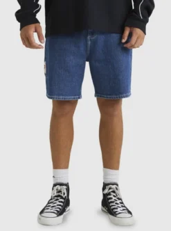 Quiksilver Mens Legacy 21" Denim Shorts -Sunny Fit Wear uqyds03001 quiksilverw bqp0 frt1