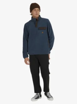 Quiksilver Mens Tempt Half Zip Hoodie -Sunny Fit Wear uqyft03117 quiksilvers bsl0 frt9