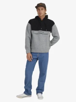 Quiksilver Mens Loden Quarter Zip Fleece -Sunny Fit Wear uqyft03119 quiksilvers kvj0 frt9