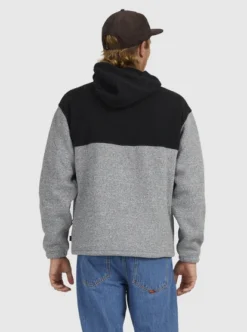 Quiksilver Mens Loden Quarter Zip Fleece -Sunny Fit Wear uqyft03119 quiksilverw kvj0 bck1