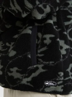 Quiksilver Mens Mikey Zip Sherpa Half-Zip Fleece -Sunny Fit Wear uqyft03138 quiksilverw kvj6 dtl2