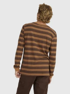 Quiksilver Mens Haven Stripe Long Sleeve T-Shirt -Sunny Fit Wear uqykt03274 quiksilverw cmk3 bck1