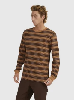 Quiksilver Mens Haven Stripe Long Sleeve T-Shirt -Sunny Fit Wear uqykt03274 quiksilverw cmk3 sd1