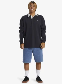 Quiksilver Mens Saturn Long Sleeve Polo Shirt -Sunny Fit Wear uqykt03292 quiksilverw ktp0 frt9